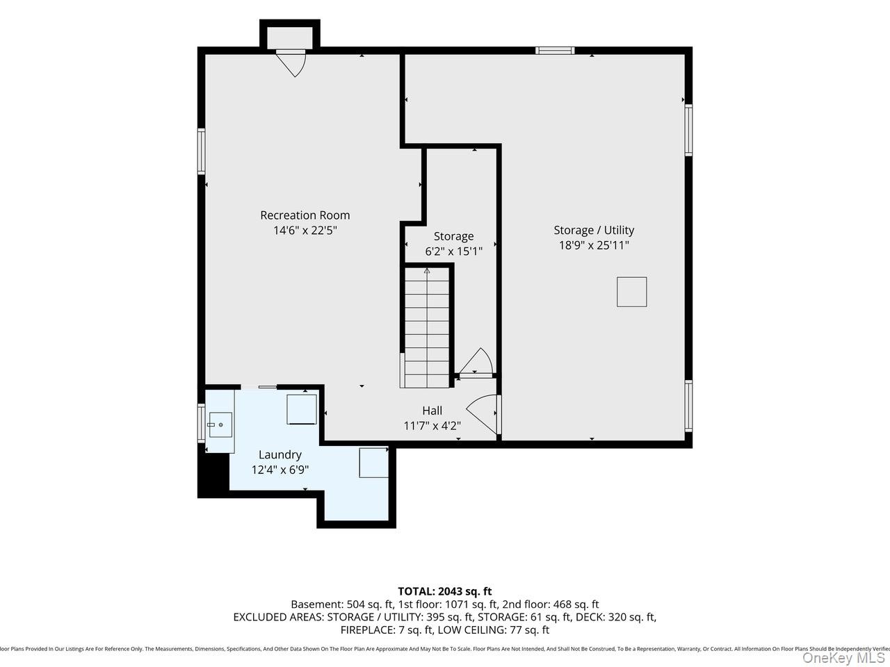Basement Rec. Room, Utility area and Laundry