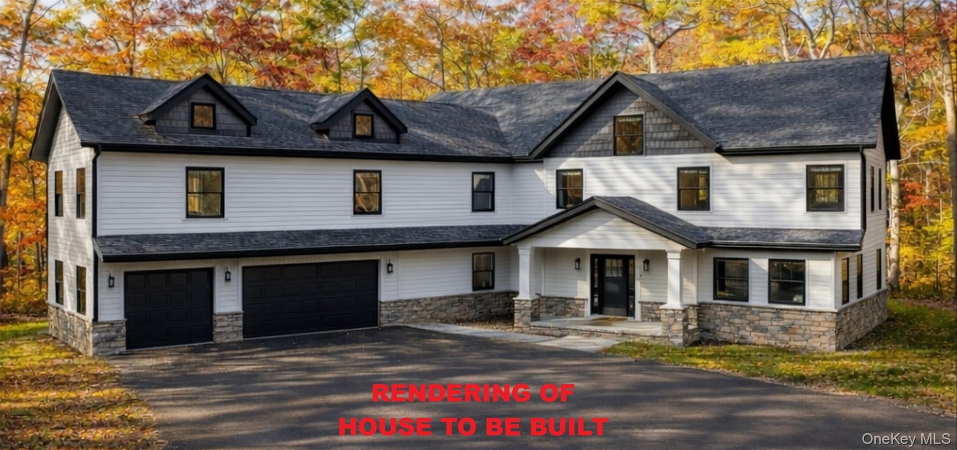 Rendering of to be built house