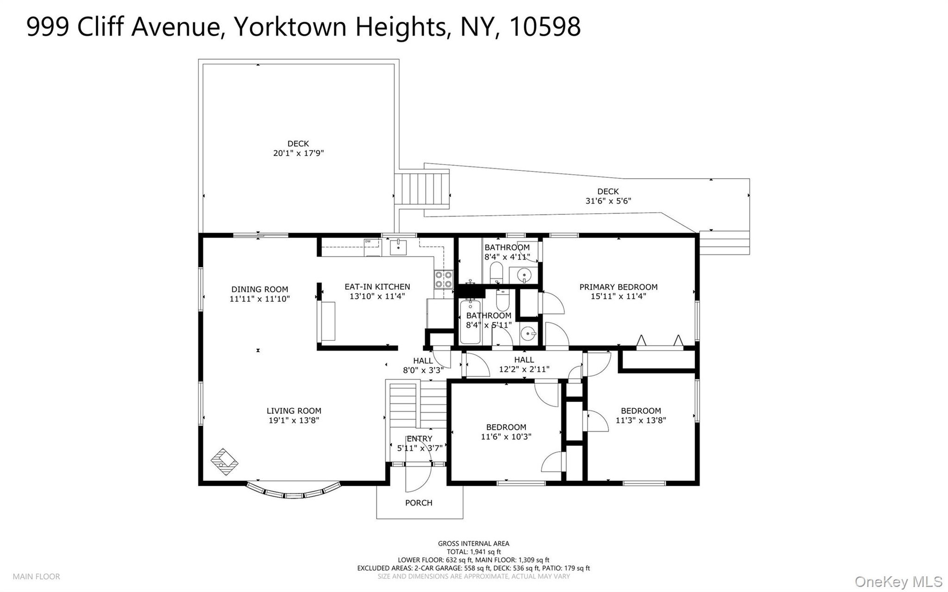 Main Level Floor Plan.