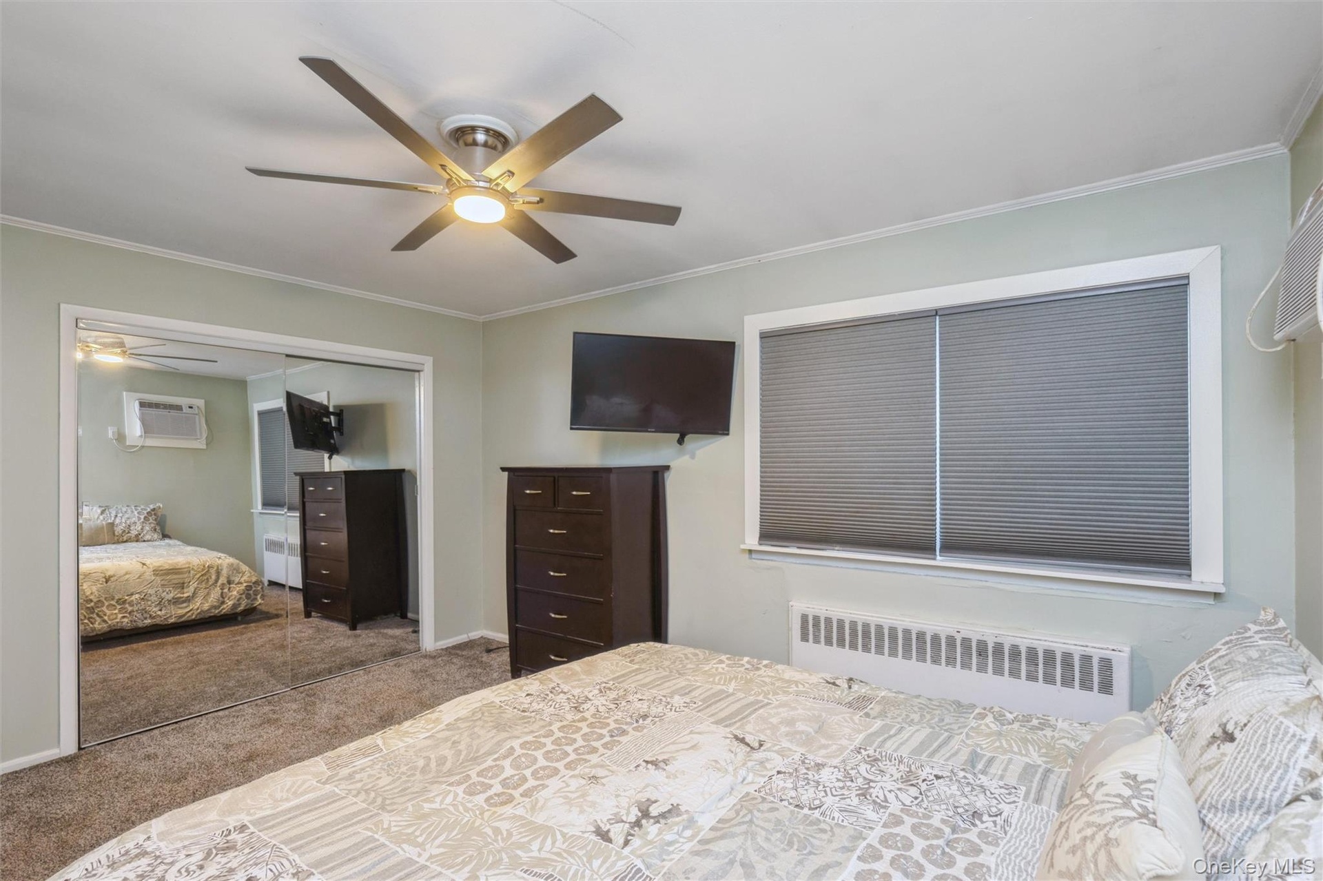 Large Primary bedroom with huge closet on first floor