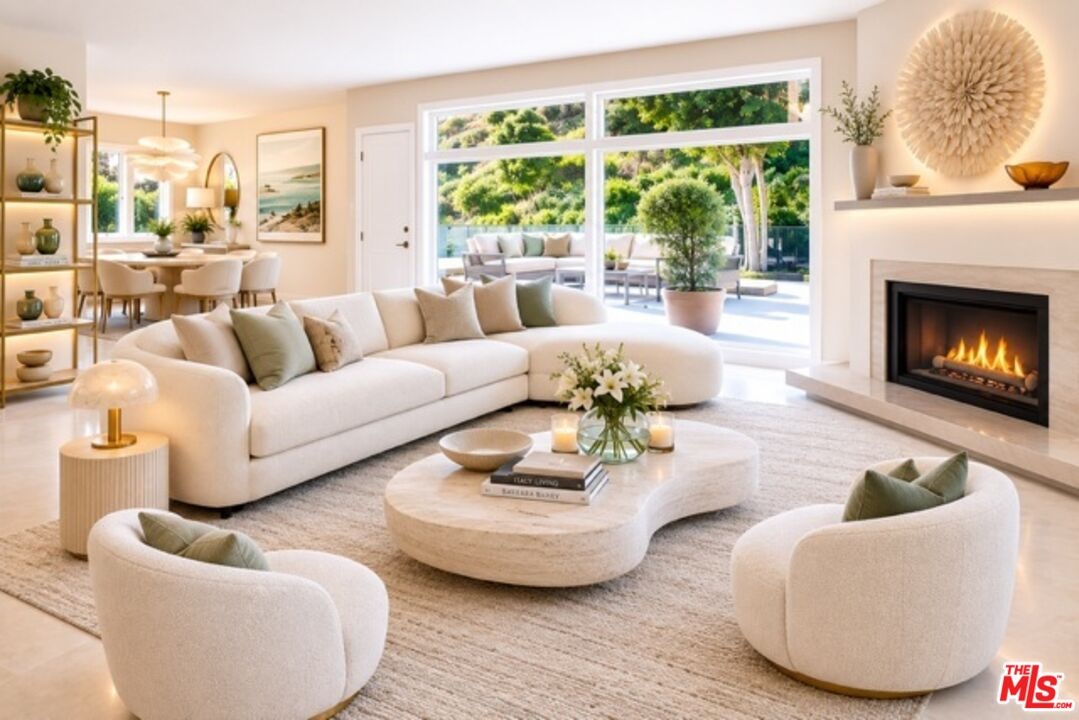 Living Room digital rendering