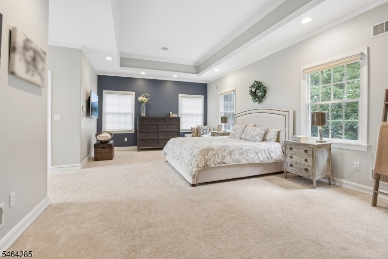 Spacious primary bedroom