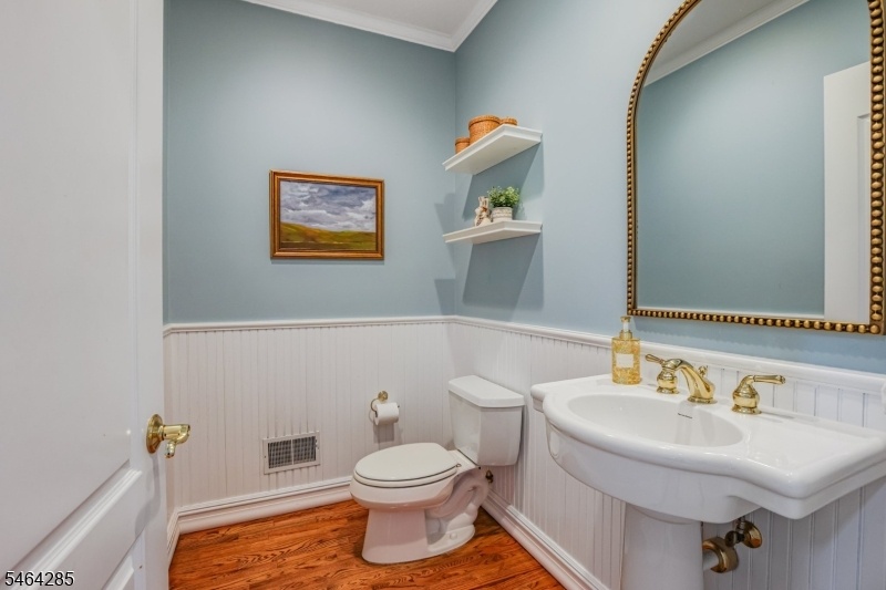 First floor powder room