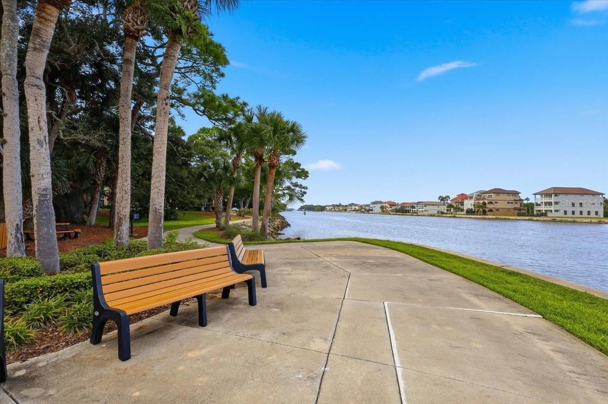 Waterfront walking and biking trail
