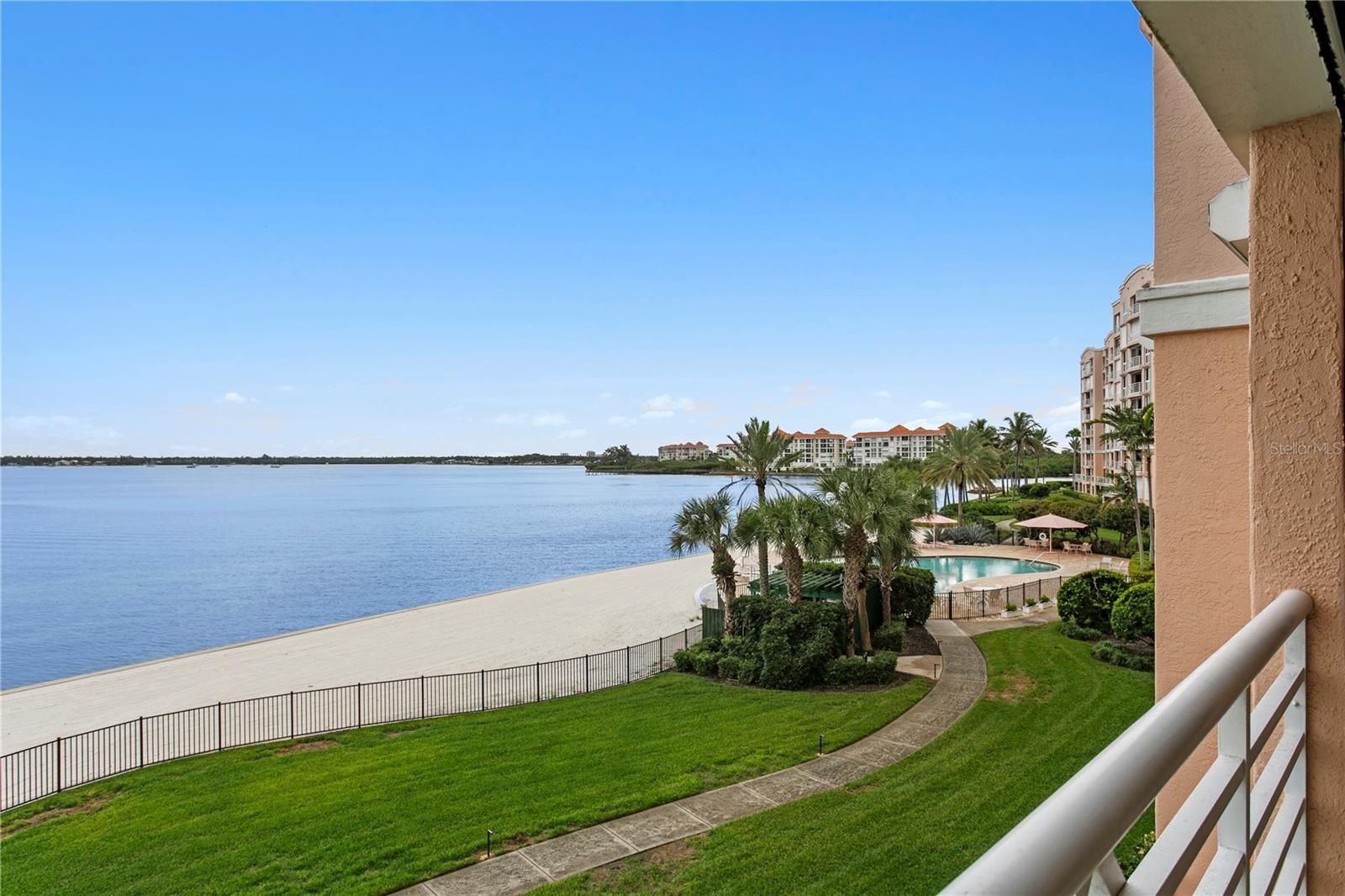 East View towards 2nd Pool Area and Private Beach