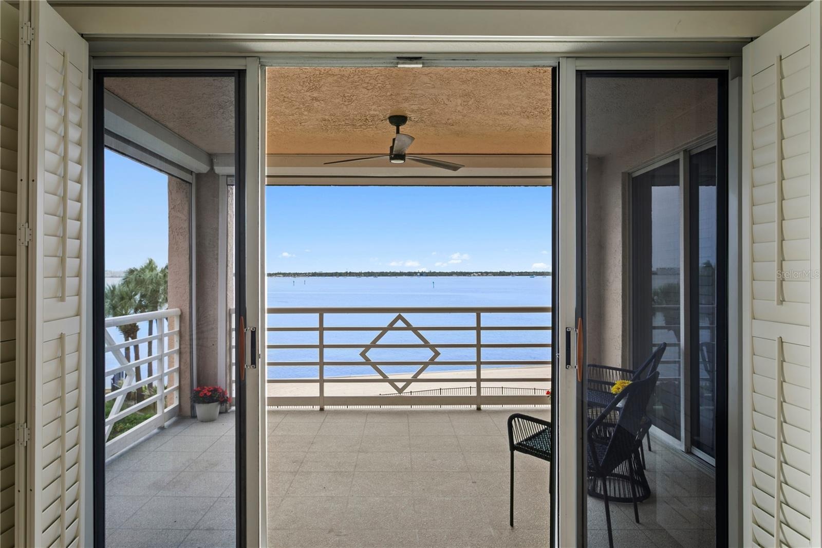 West and North Facing Veranda over Boca Ciera Bay