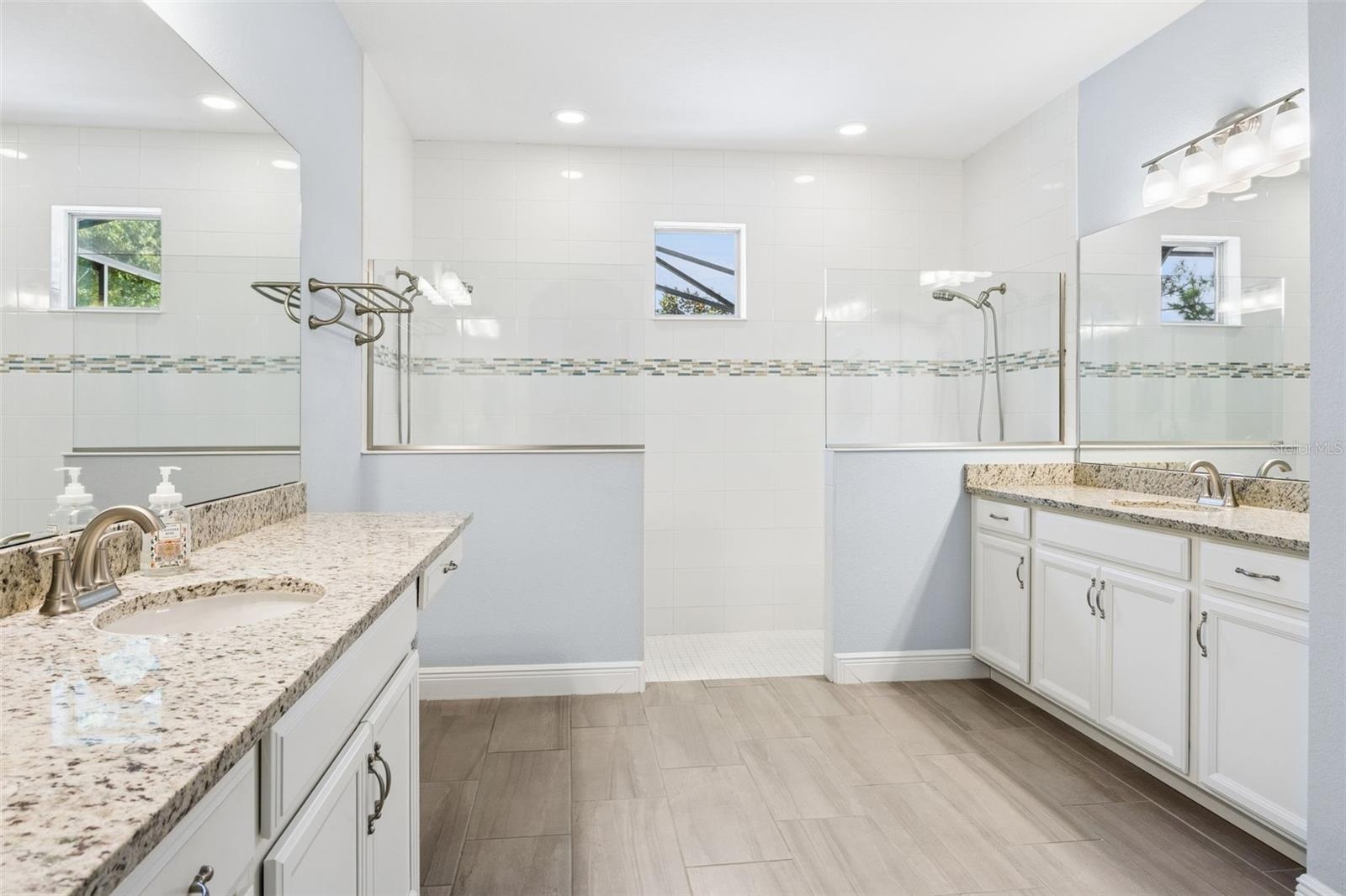 Primary Bath with Double Cabinets and Sinks