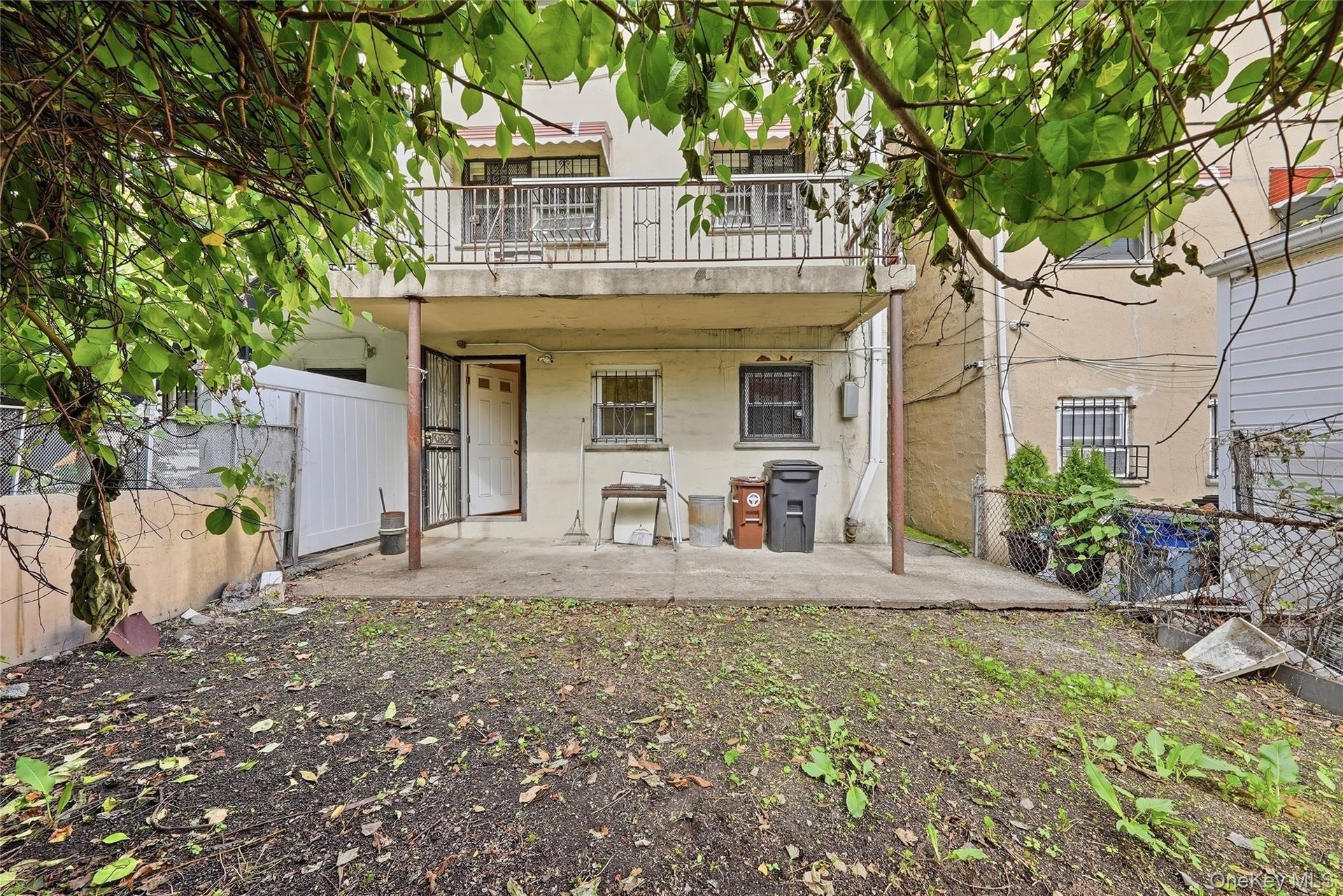 Concrete patio with direct outdoor access