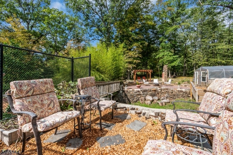 Fenced in garden