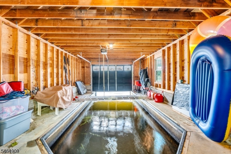 Boat house interior