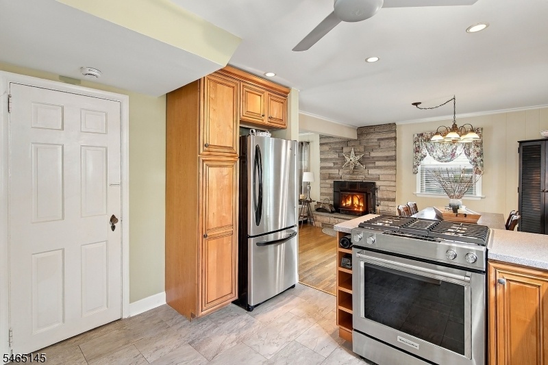 Kitchen to Dining and Living