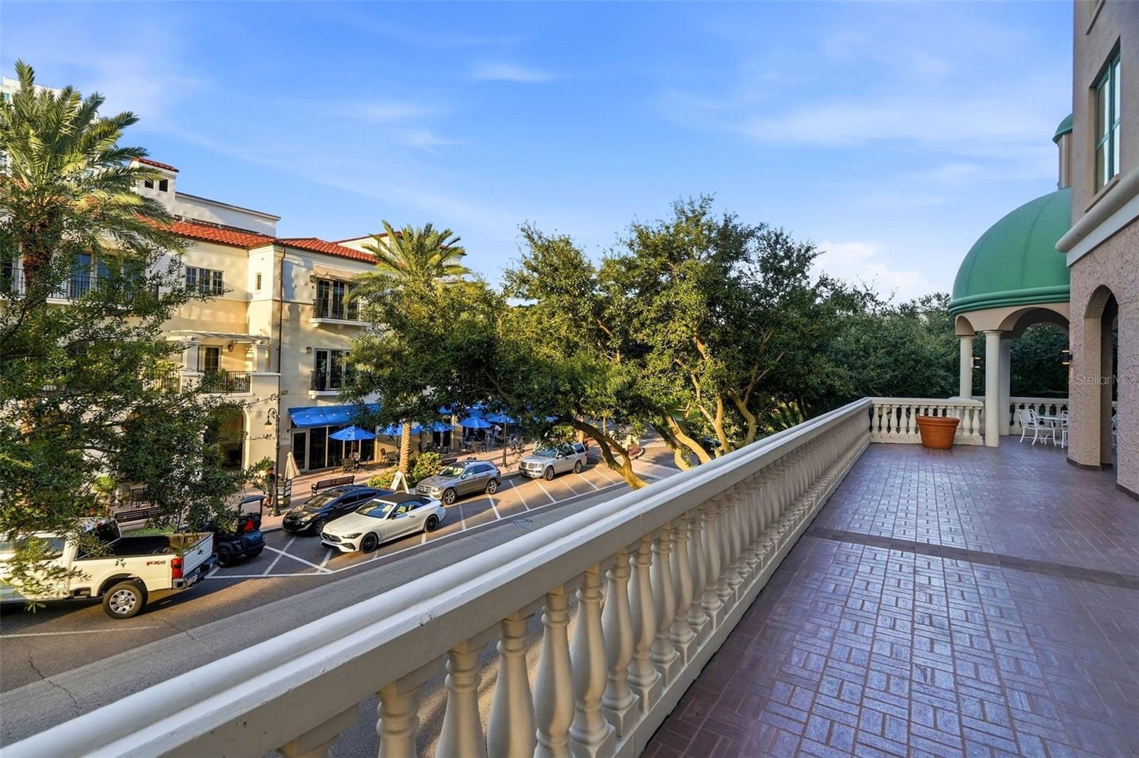 Balcony of two bedroom apartment available to rent for overnight guests