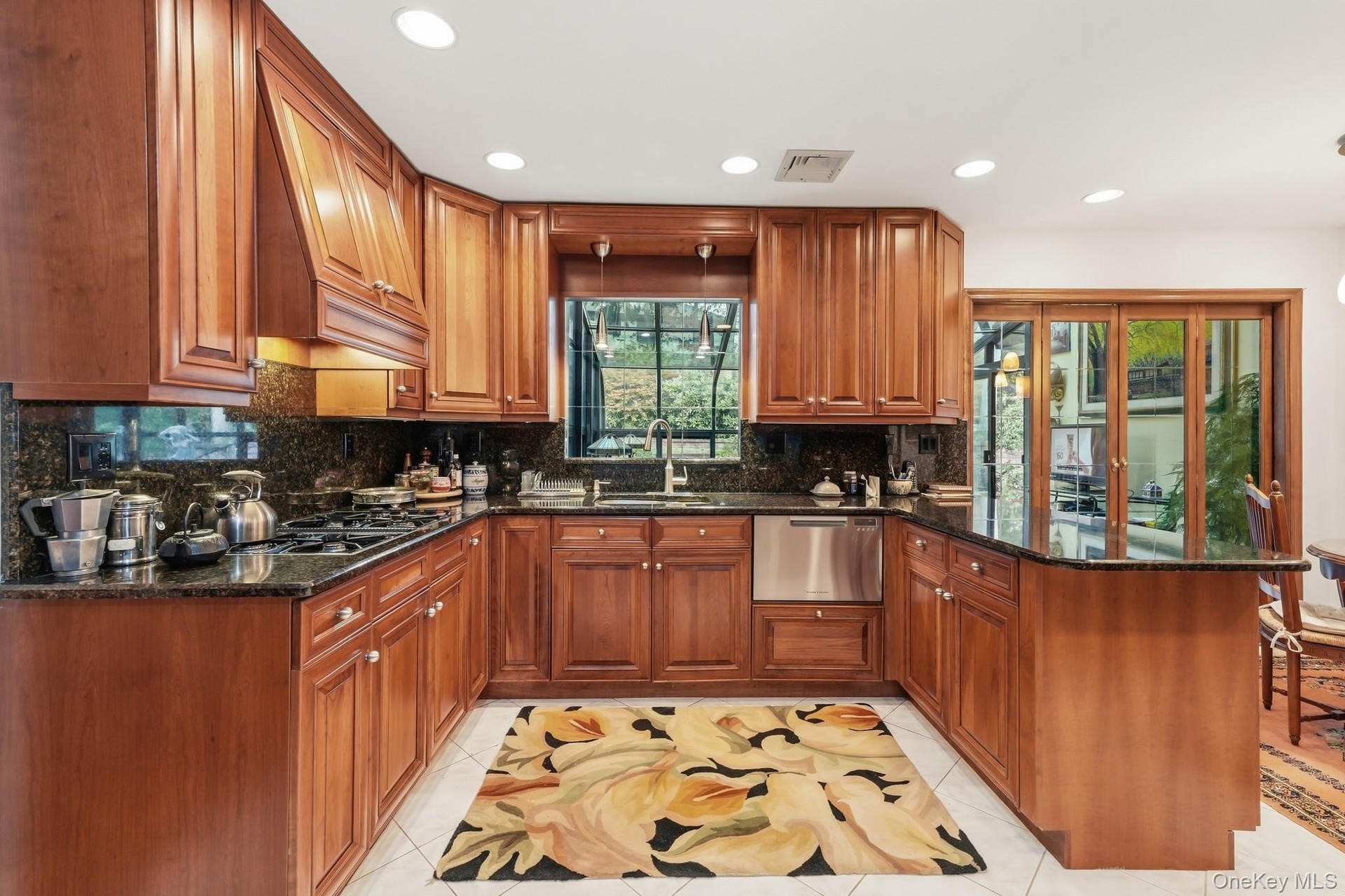 Timeless cherry cabinets