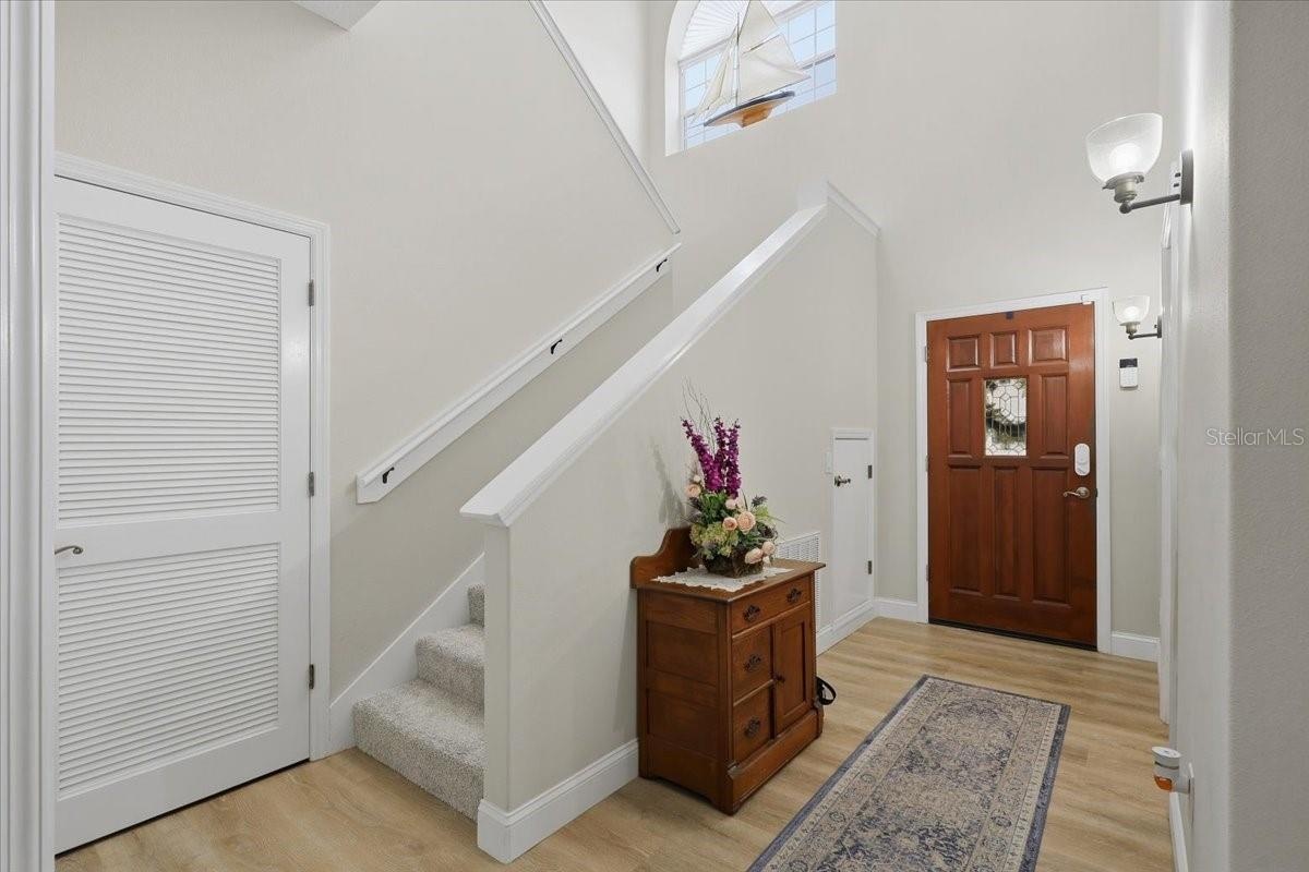 Two story foyer