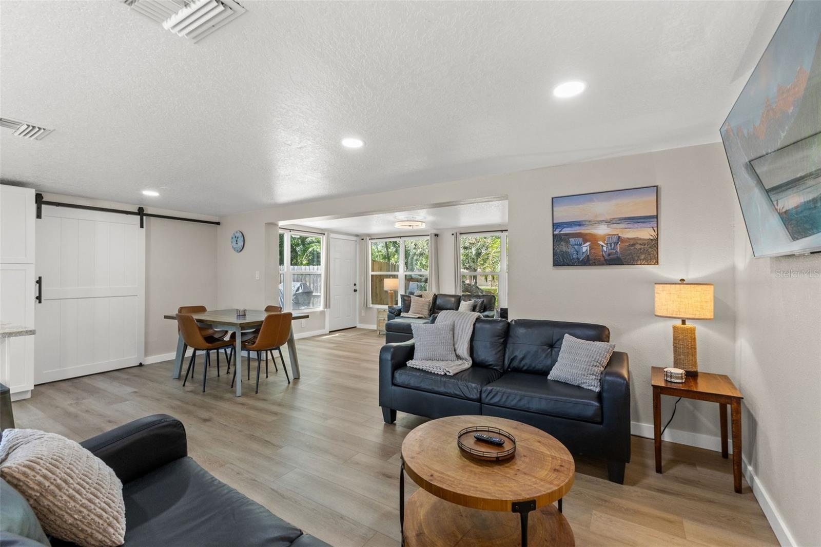 Open dining and living spaces provide plenty of room for everyday living and entertaining.