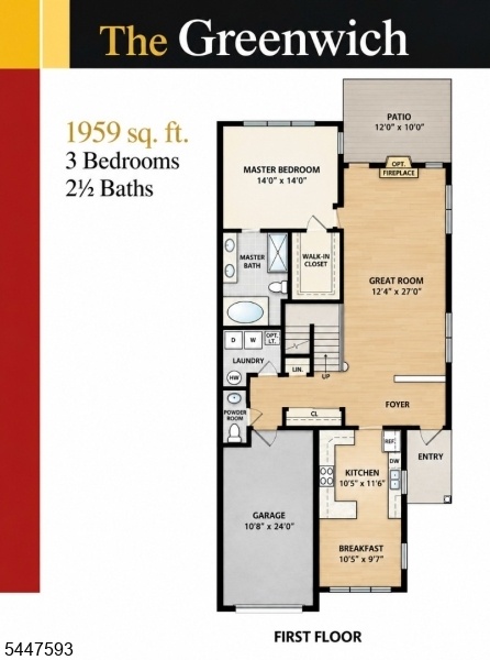 The Greenwich Floor Plan