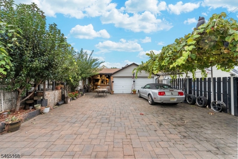 patio and parking