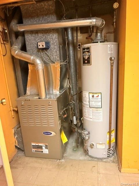 heating system, forced air and Hot water heater-gas