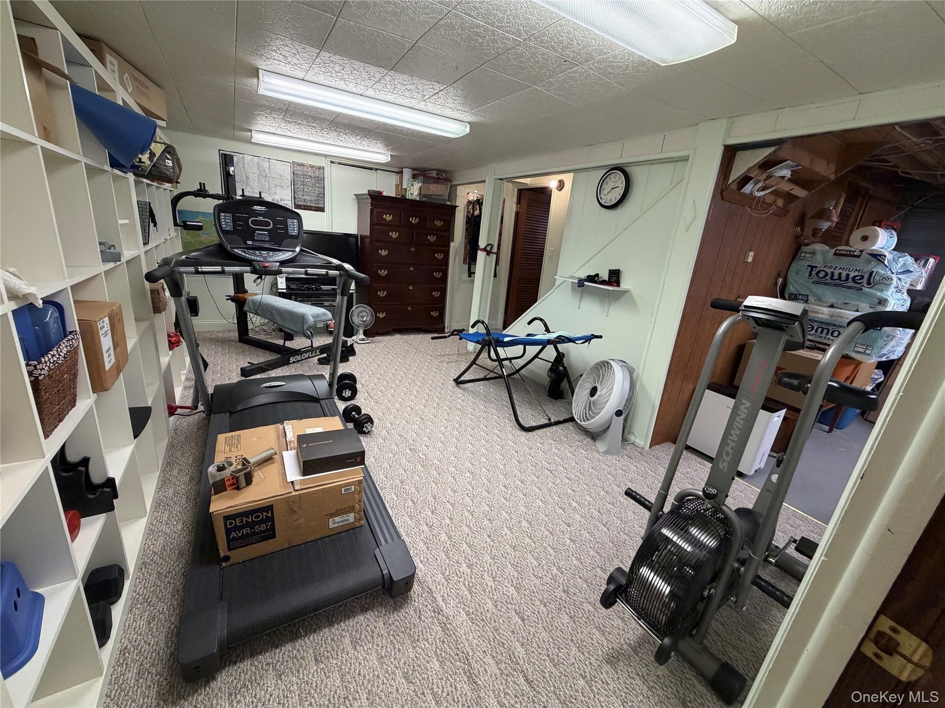 currently a workout area in this space in the basement