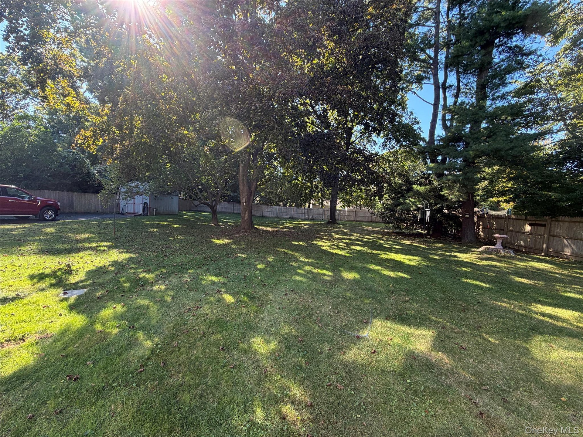 view from the kitchen, easily children's playground, pool, etc
