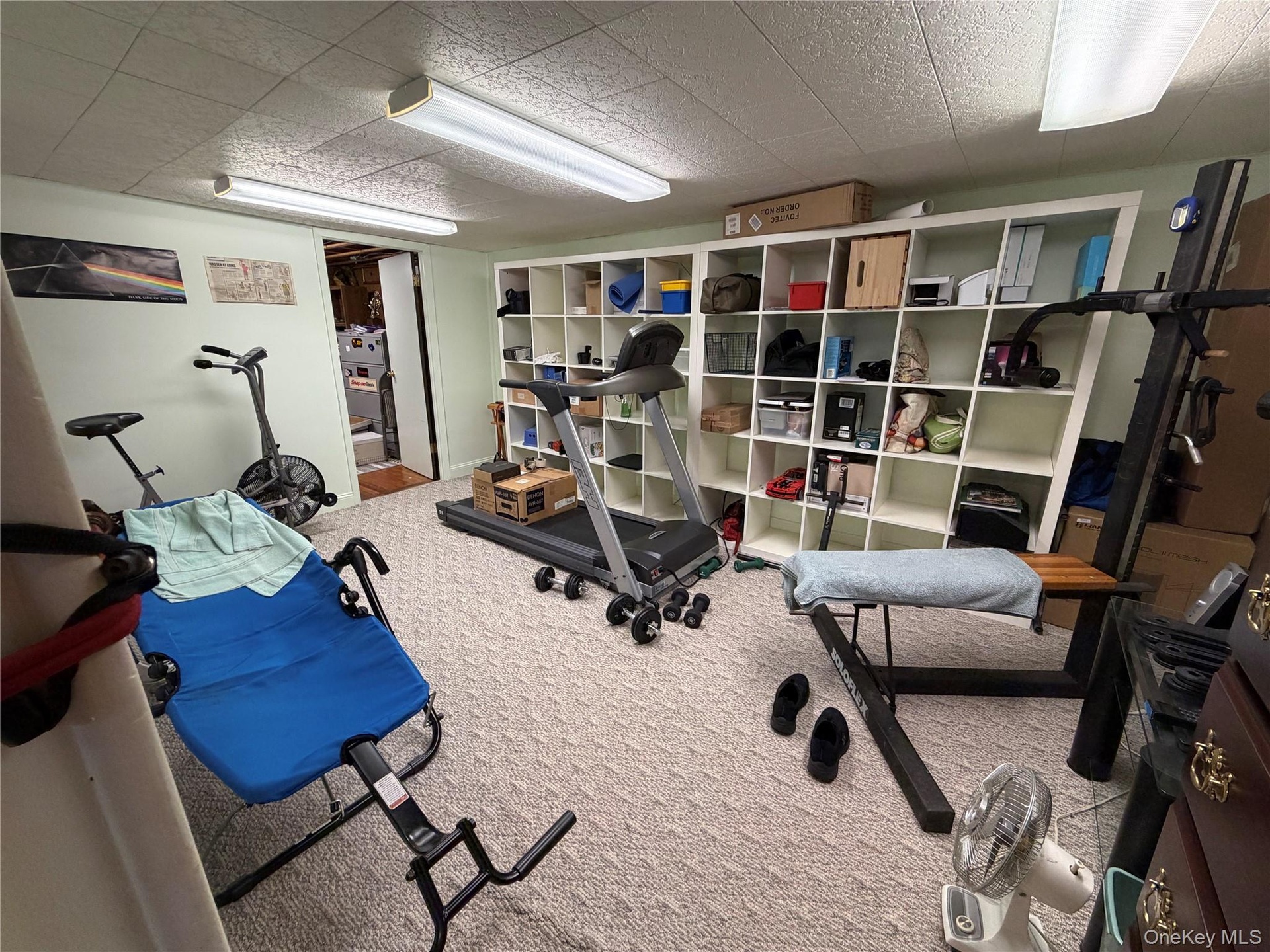 Wonderful cubby storage stays with the home, great basement storage, kids toys, books, files, etc.