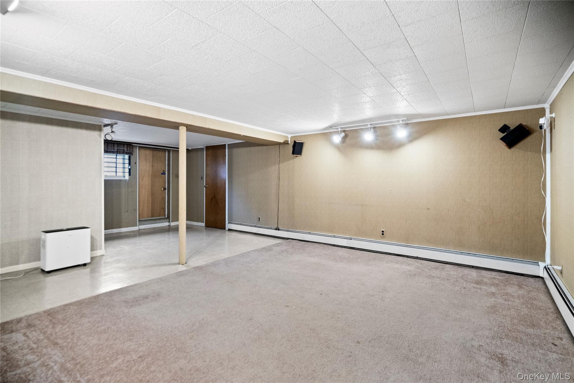 The full basement provides lots of open storage.