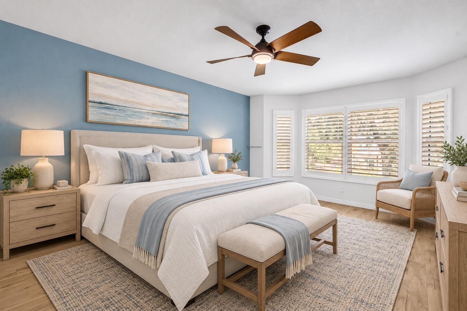 Virtually Staged: Primary Bedroom