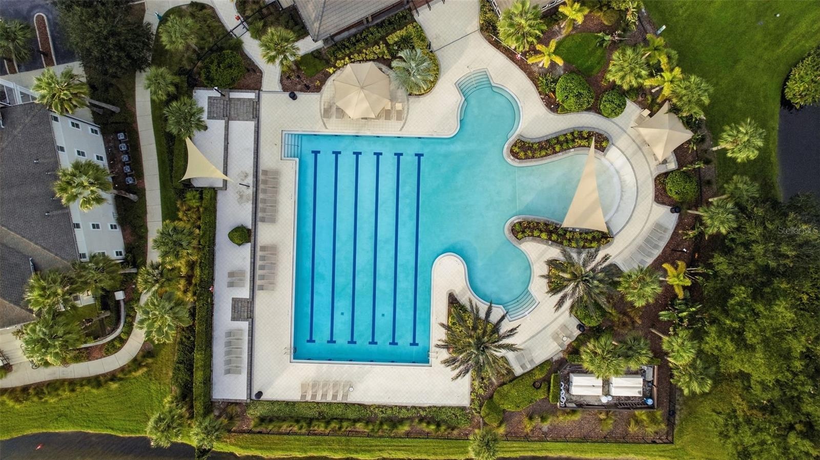 Meet up with friends at the community pool