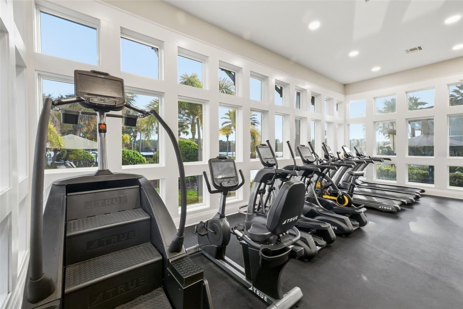 Full indoor gym with machines, cardio & free weights is INCLUDED with your low HOA dues
