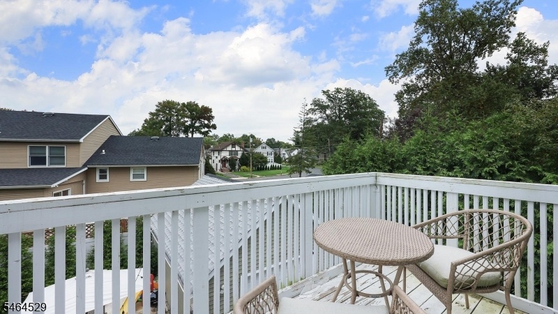 Small balcony off deck