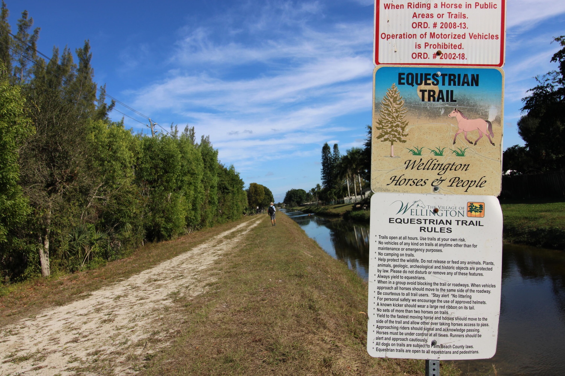The bridle path surrounding Little Ranches is adjacent to the property