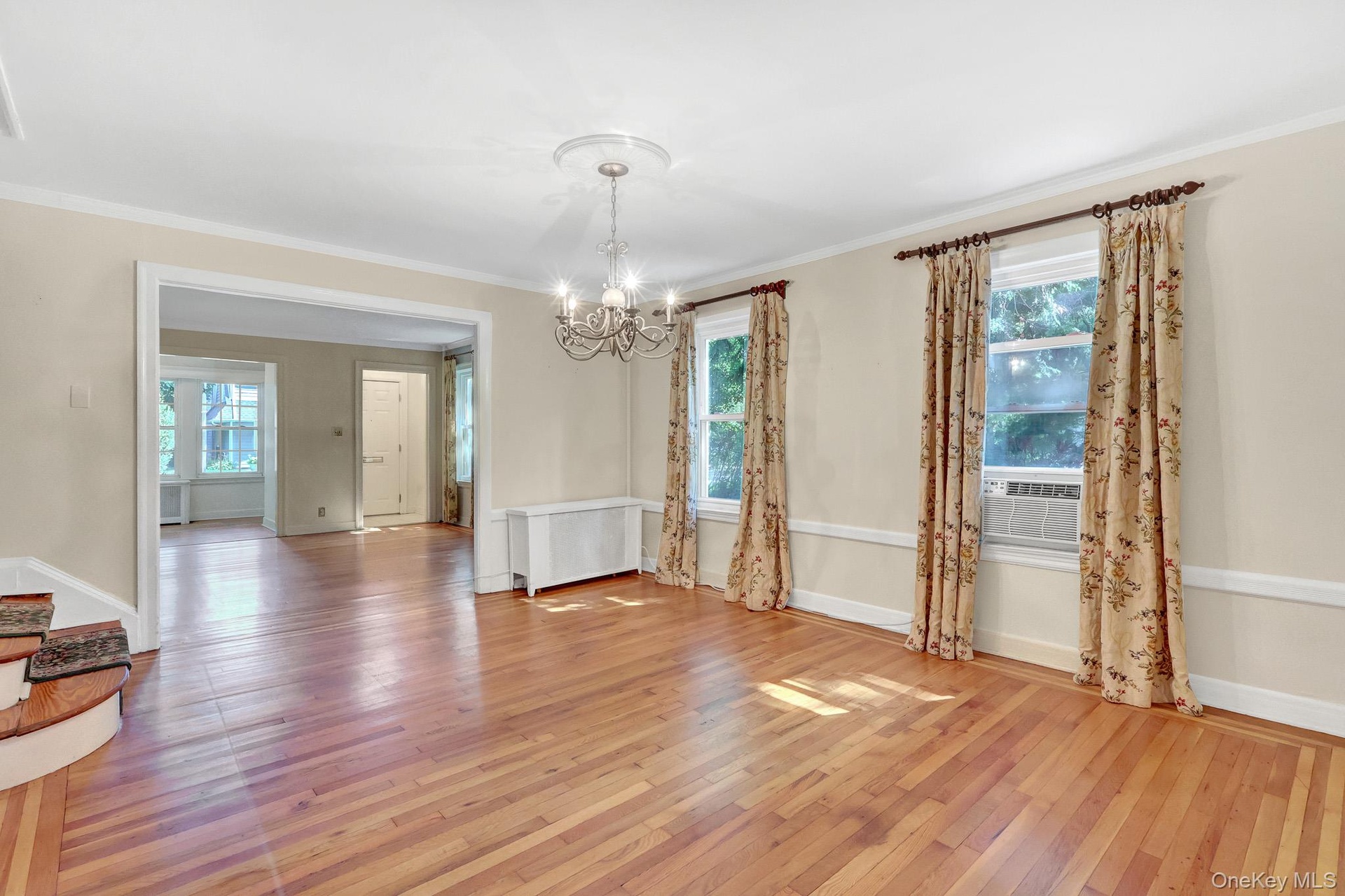 Non Staged Dining room view towards living room
