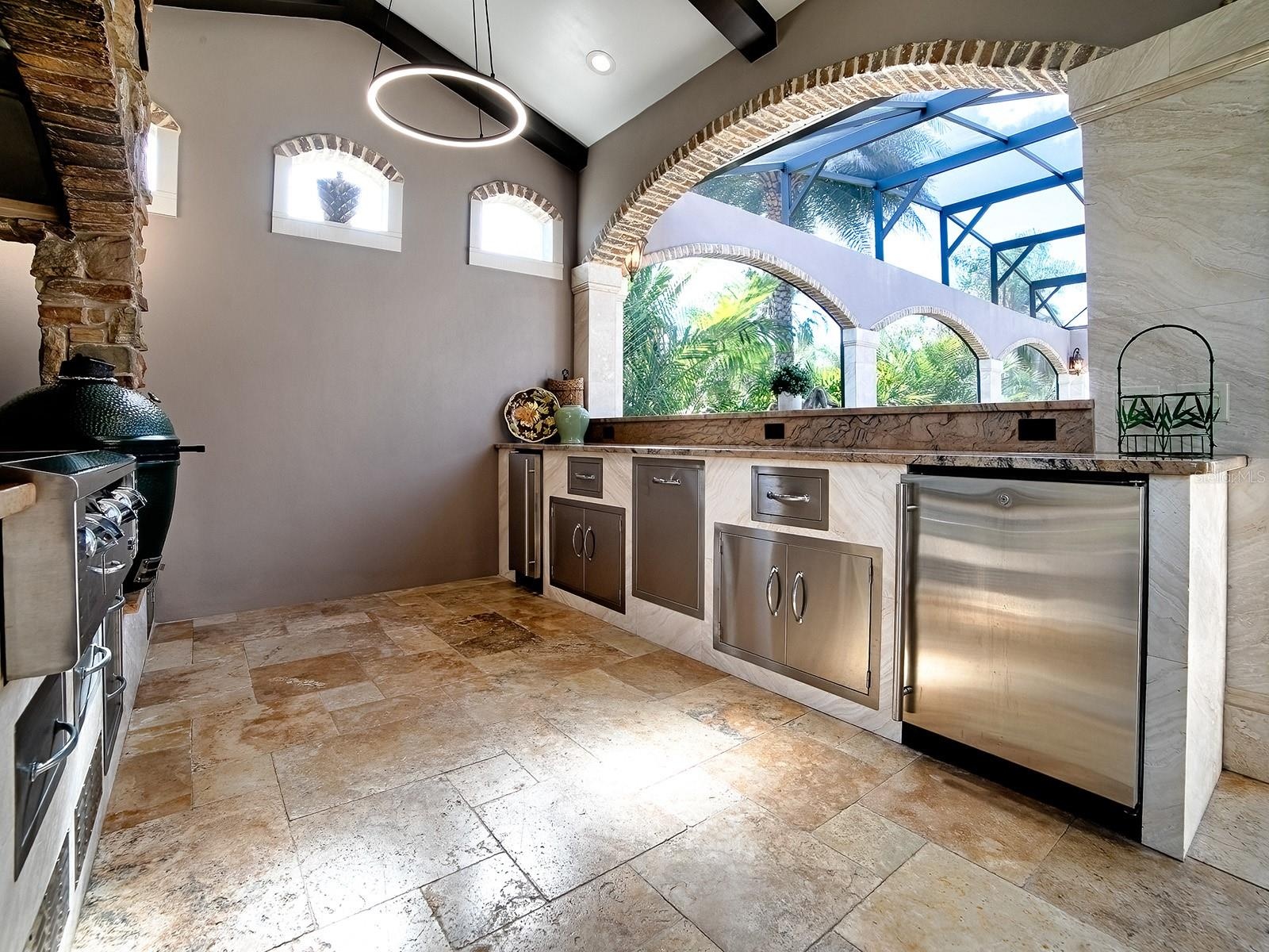 LOTS OF STORAGE AND COUNTER SPACE.
