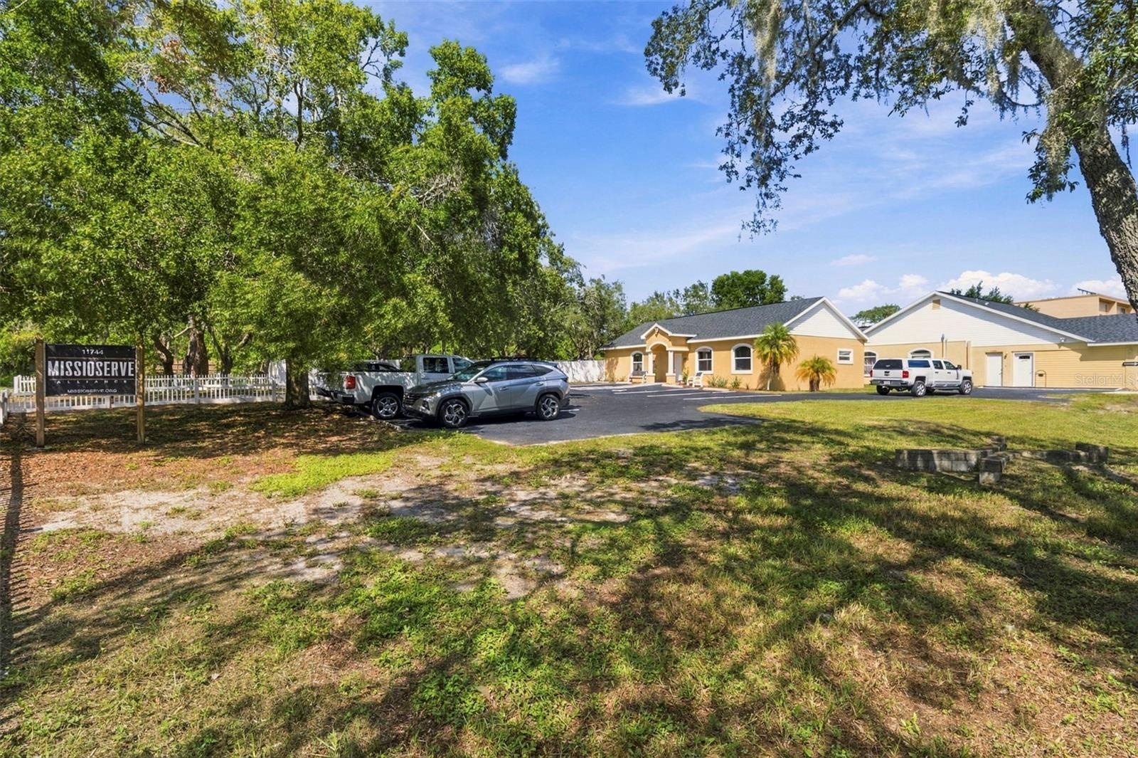 Parking lot and office