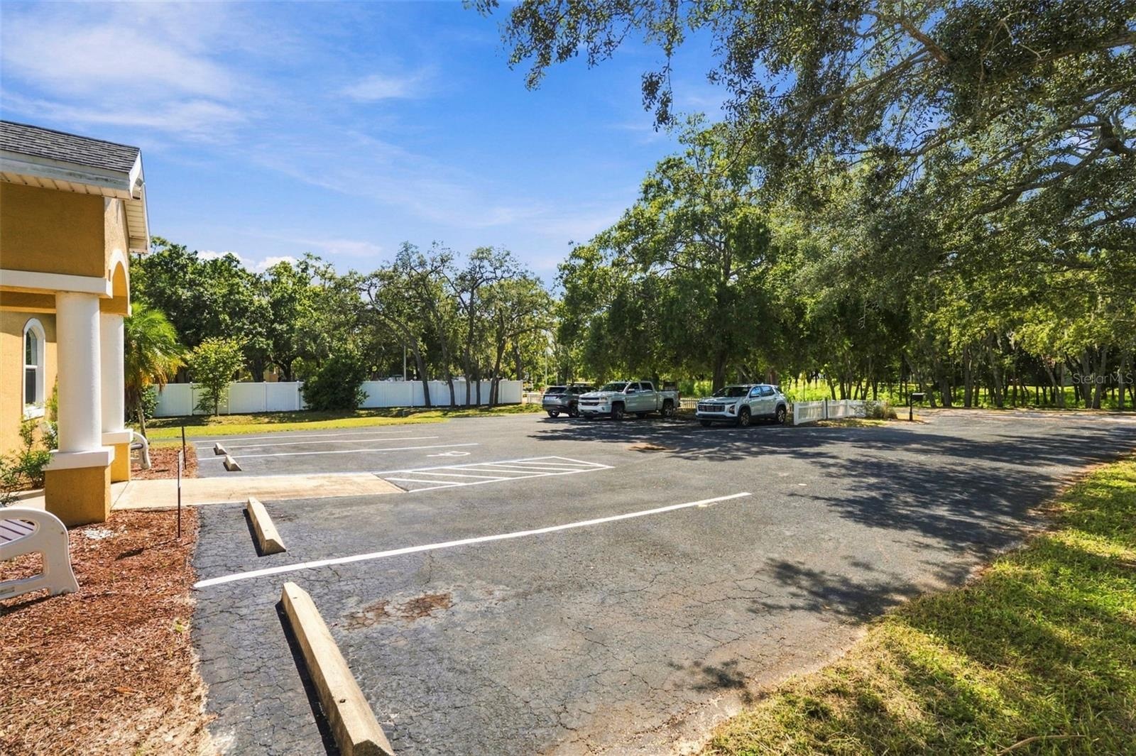 Parking lot and office
