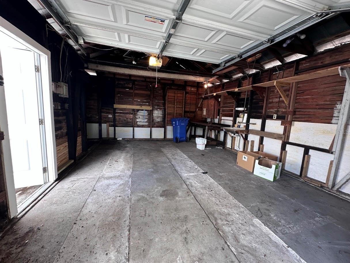 Inside of the Detached Garage
