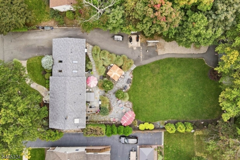 arial view half acre property