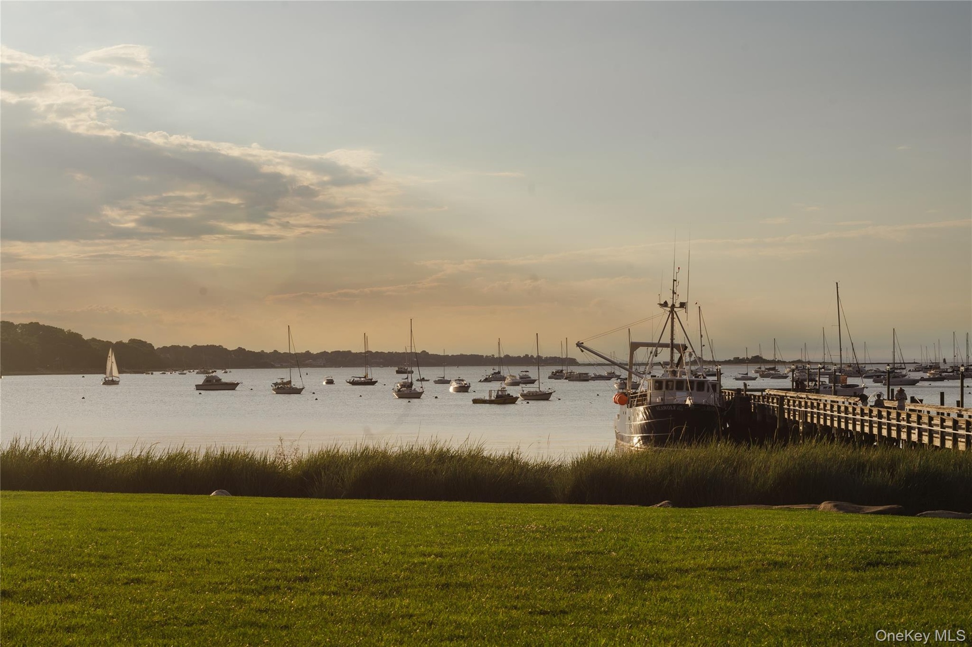 View from nearby Port Jefferson Harbor