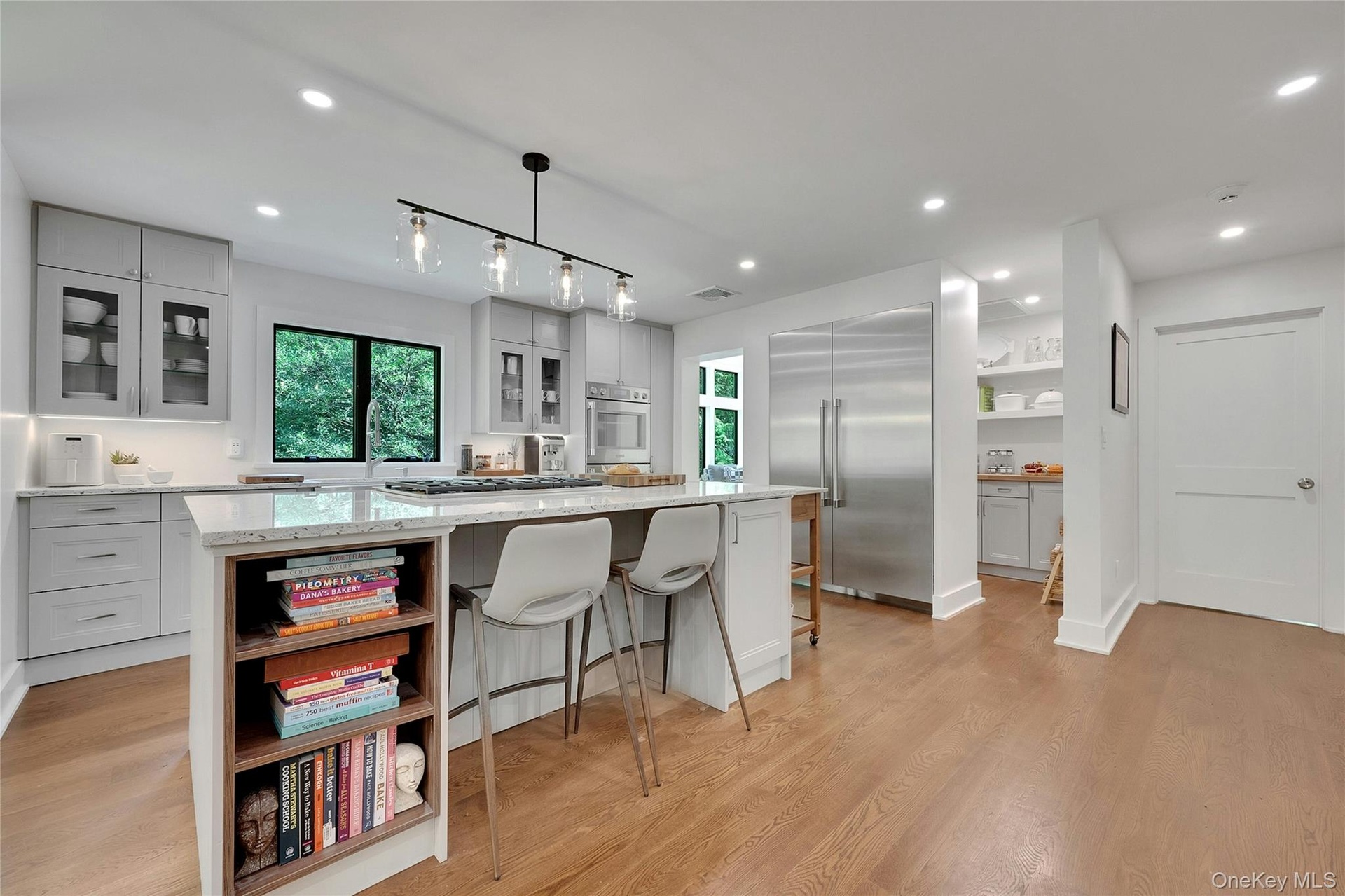Kitchen with walk-in chef's pantry