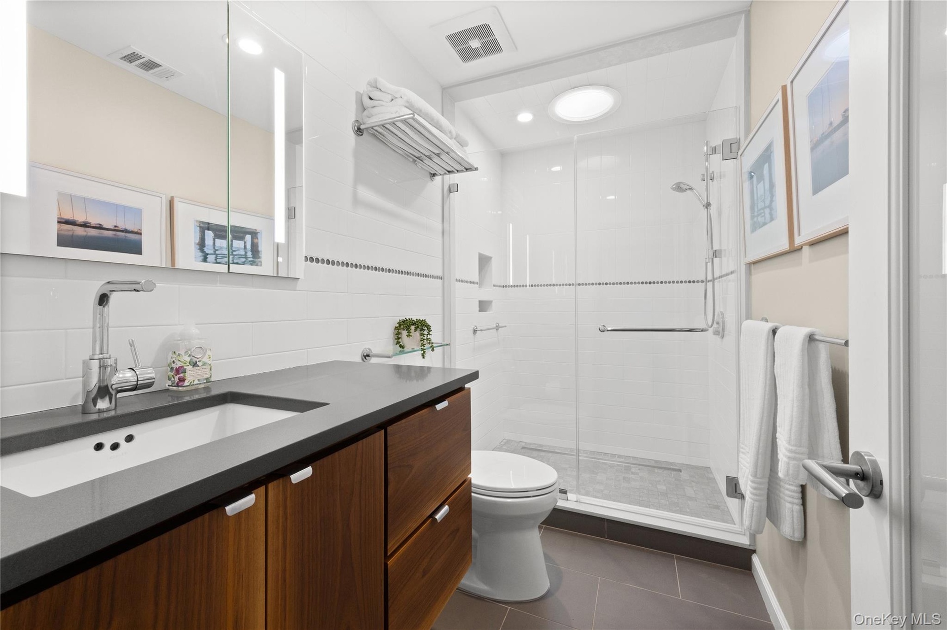 Thoughtfully renovated hall bathoom