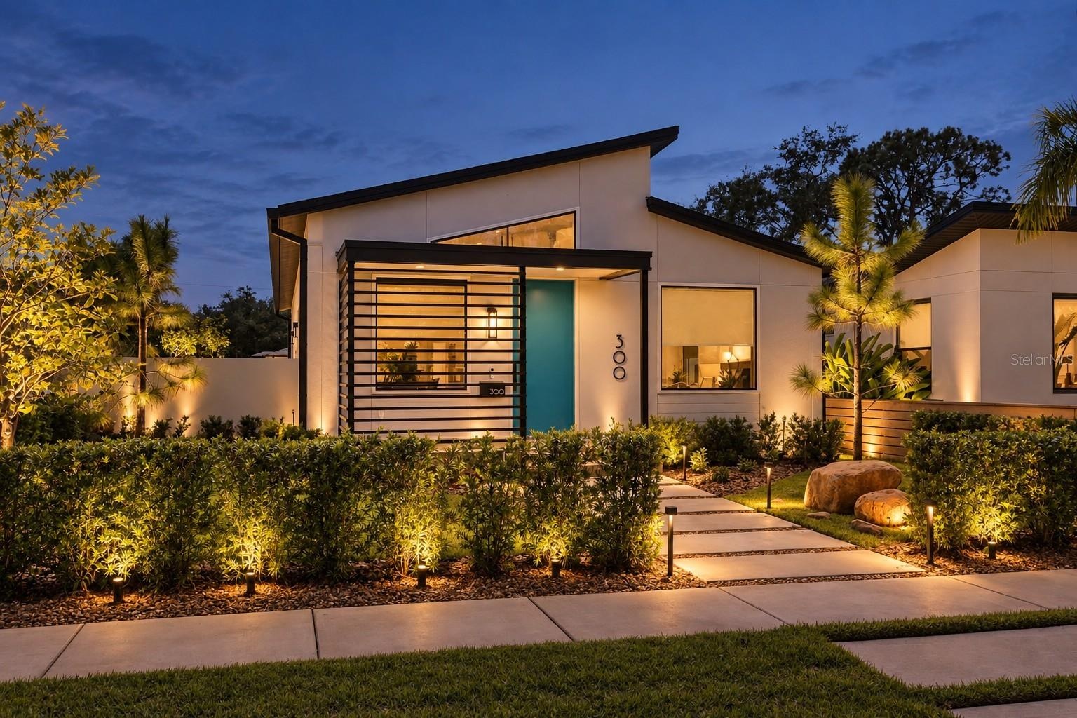 Front Exterior at Night