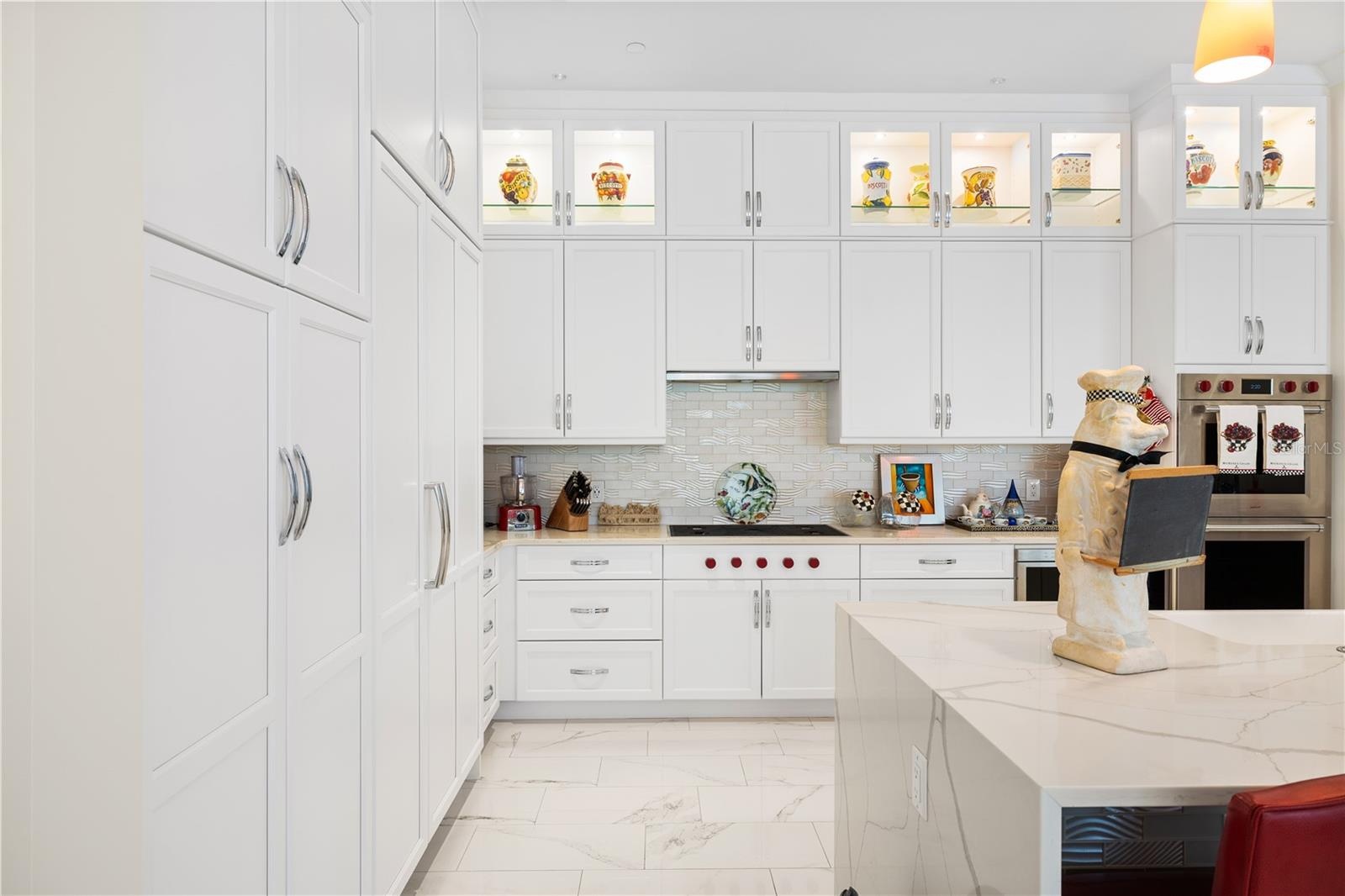 1 Palm Ter Kitchen1 Palm Ter Kitchen with waterfall granite island