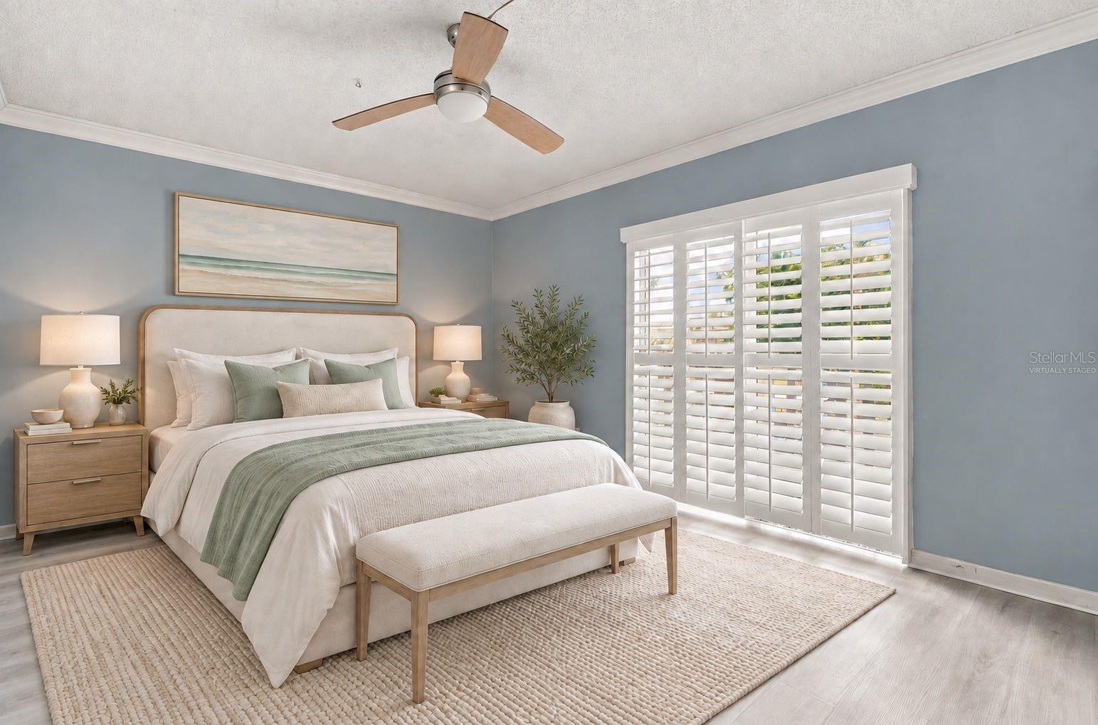 2nd Bedroom virtually staged