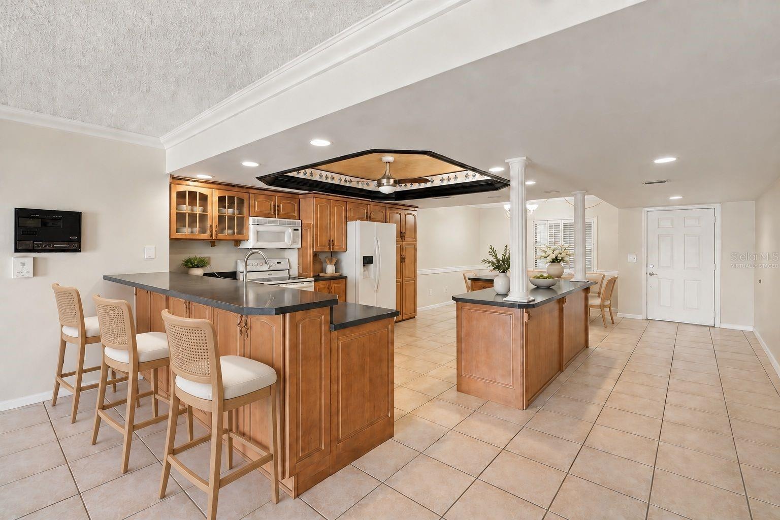 Virtually staged Kitchen