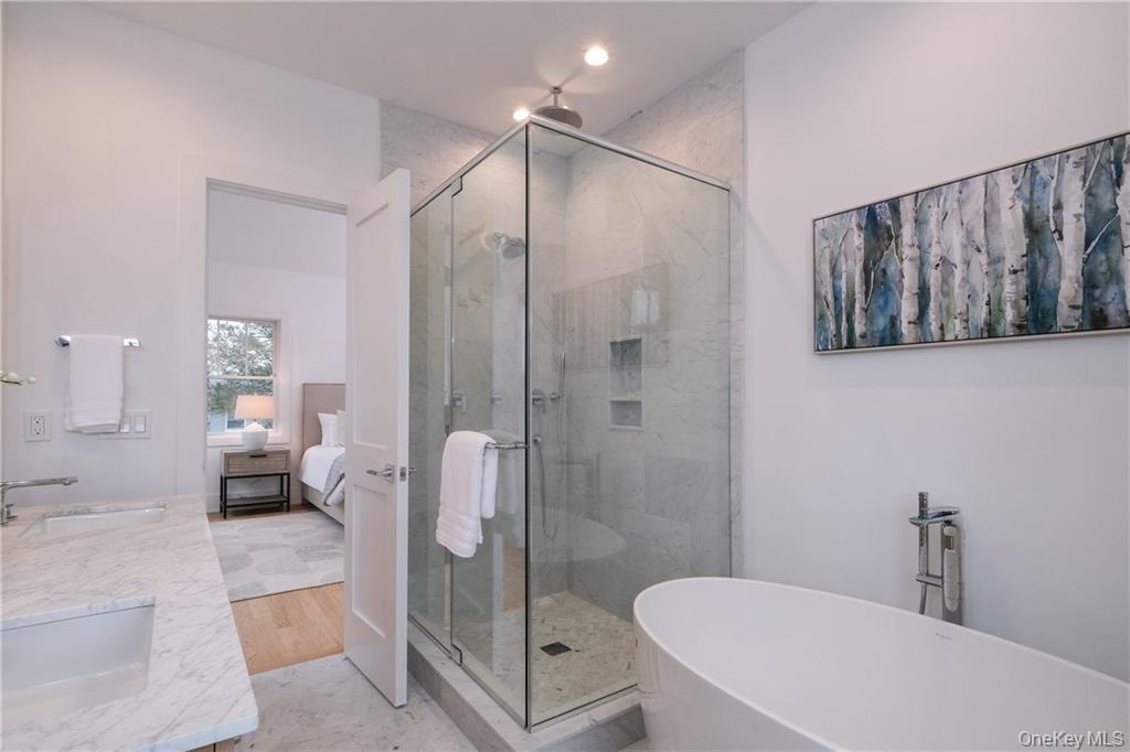 Sample of bathroom from another home by this builder