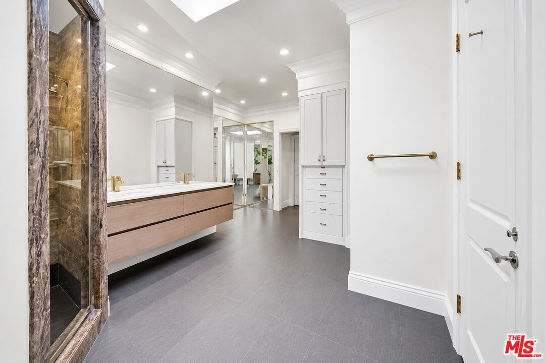 his bathroom