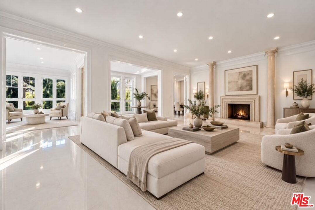 Living room-virtually staged