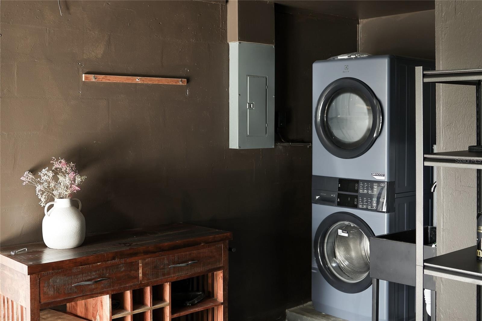 Full size New washer and dryer and New eecttica box.