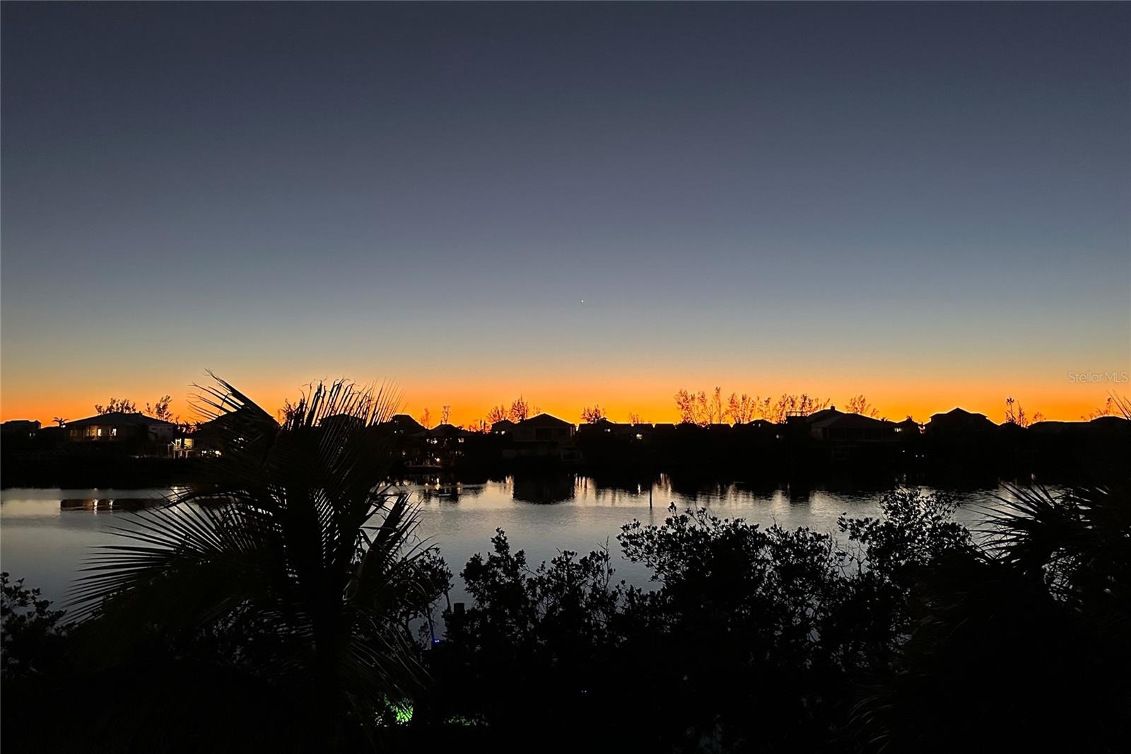 Sunset from the Rear Deck.