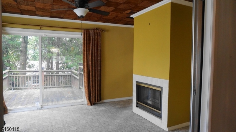 Sitting area leading to deck